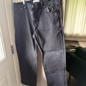 Abercrombie & Fitch Black Flare Wide Leg Jeans